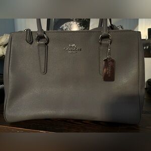 Coach gray purse. Shoulder bag can be used as cross over too